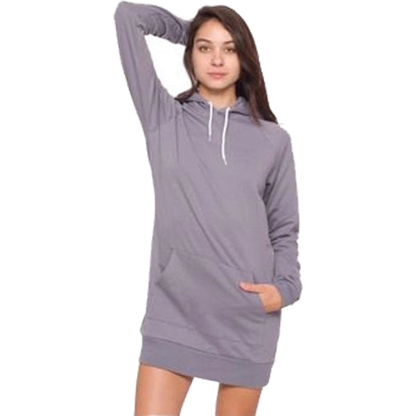 American Apparel Womens California Fleece Raglan Hoody Dress