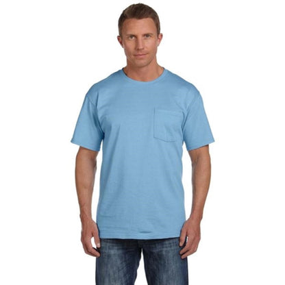 Fruit of the Loom Heavy Cotton Pocket Tee - Dark/Color