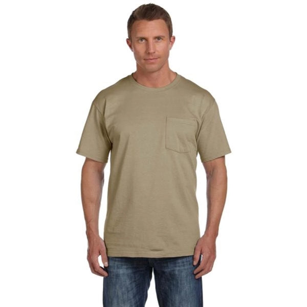 Fruit of the Loom Heavy Cotton Pocket Tee - Dark/Color