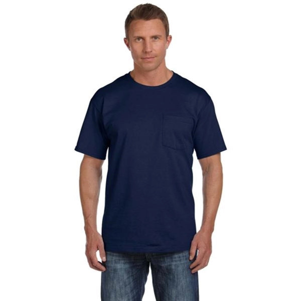 Fruit of the Loom Heavy Cotton Pocket Tee - Dark/Color