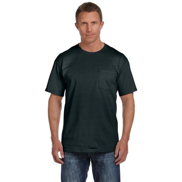 Fruit of the Loom Heavy Cotton Pocket Tee - Dark/Color