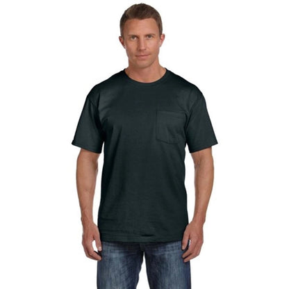 Fruit of the Loom Heavy Cotton Pocket Tee - Dark/Color