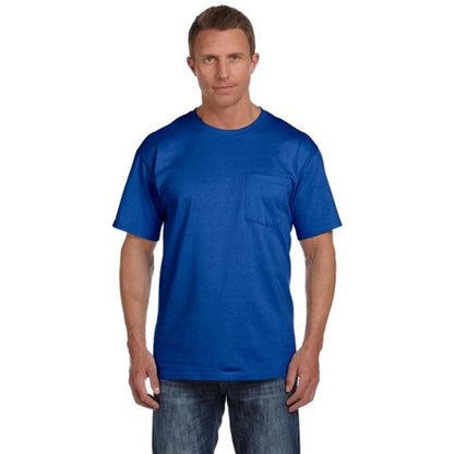 Fruit of the Loom Heavy Cotton Pocket Tee - Dark/Color
