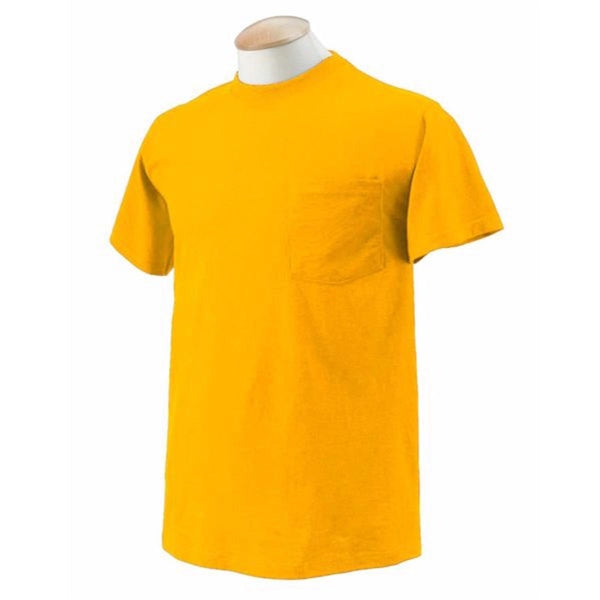 Fruit of the Loom Heavy Cotton Pocket Tee - Dark/Color