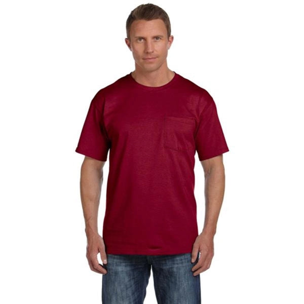 Fruit of the Loom Heavy Cotton Pocket Tee - Dark/Color