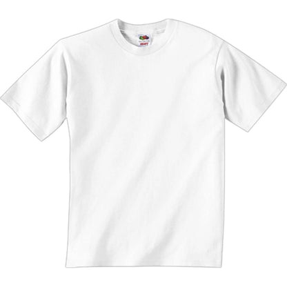 Fruit of the Loom Youth Heavy 100% Cotton Tee - White