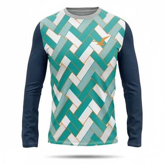 Sublimated 150G Short Hole Mesh Long Sleeve T-Shirt