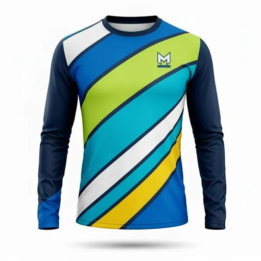 Sublimated Waffle Grid 125G Long Sleeve T-Shirt