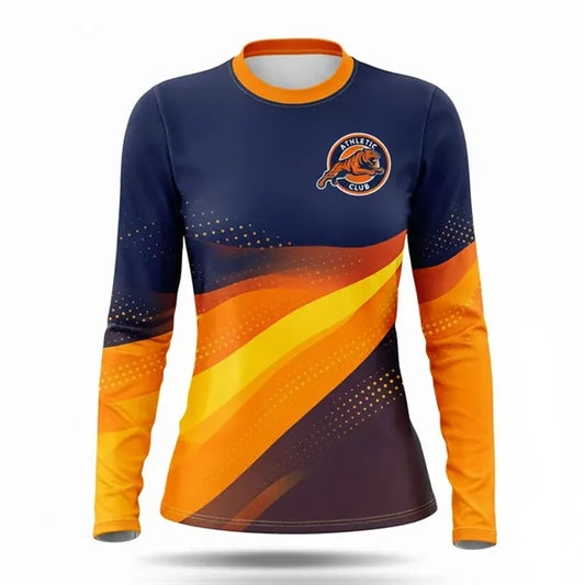 Women's Full Color Cotton Feel Long Sleeve T-Shirt