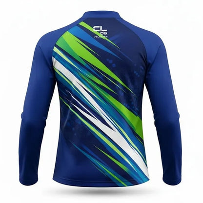 Upf Microfiber Long Sleeve Quarter Zip Sublimated Unisex