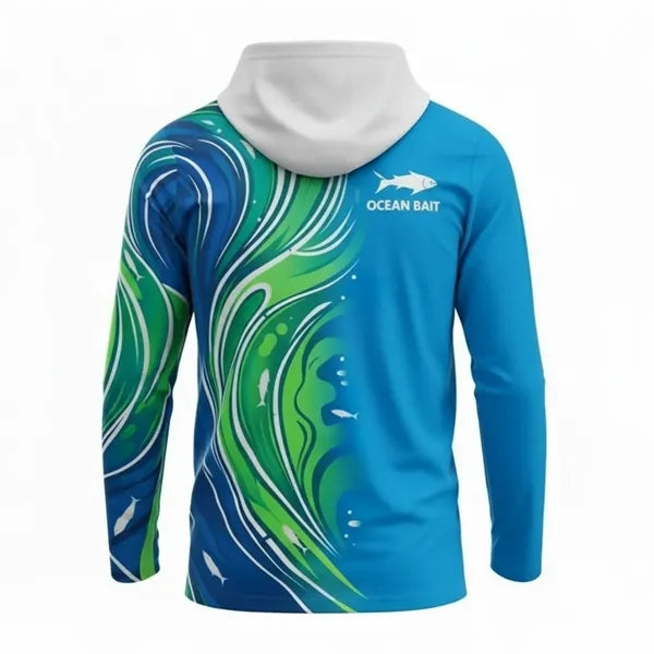 Long Sleeve Hooded T Shirt Unisex Sublimated Interlock