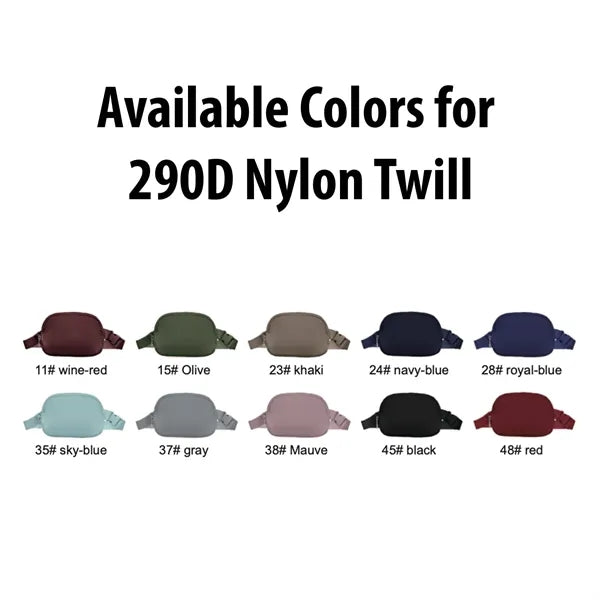 290D Nylon Twill Minimalist Belt Bag 1L