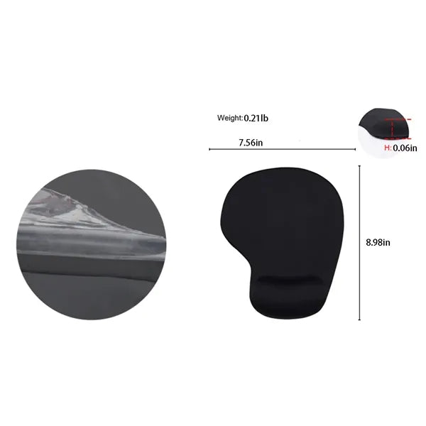 Silicone wrist rest mouse pad