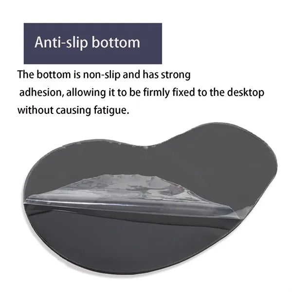 Silicone wrist rest mouse pad