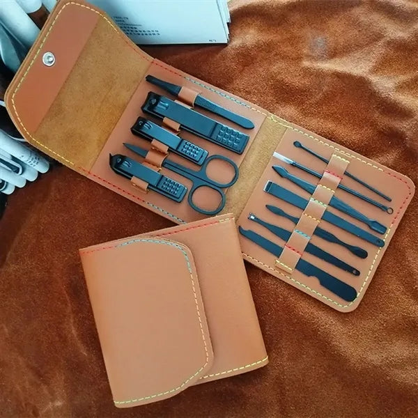 16in1 Stainless Steel Wallet Nail Care Set