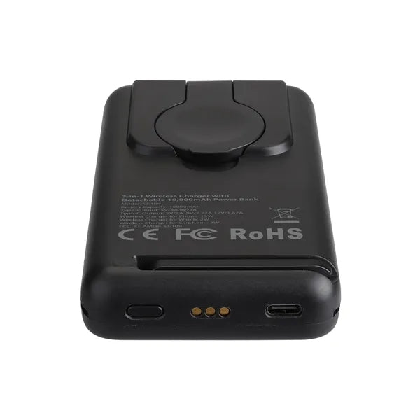 3-in-1 MagSafe Wireless Charger w/ Detachable 10,000 mAh Pow