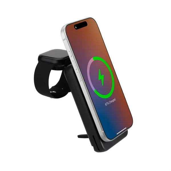 3-in-1 MagSafe Wireless Charger w/ Detachable 10,000 mAh Pow