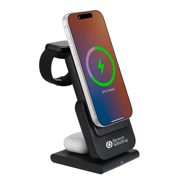 3-in-1 MagSafe Wireless Charger w/ Detachable 10,000 mAh Pow