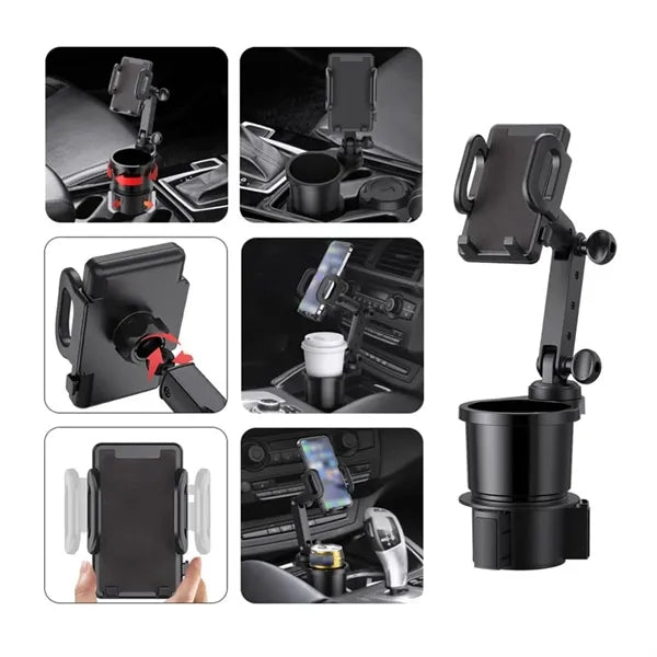 2-in-1 Universal Car Cup Holder Phone Stand
