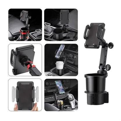 2-in-1 Universal Car Cup Holder Phone Stand