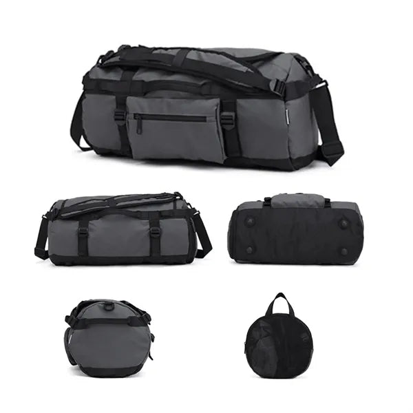 Foldable Backpack Duffel Bag with Shoes Compartment
