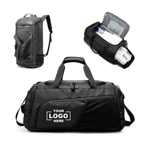 45L Travel Duffel Sports Gym Bag with Shoes Compartment
