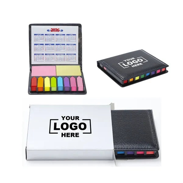 Muti Color Self Sticky Notes Memo Pads with Leather Case