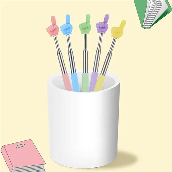 Retractable Colored Finger Sticks Teaching Supplies