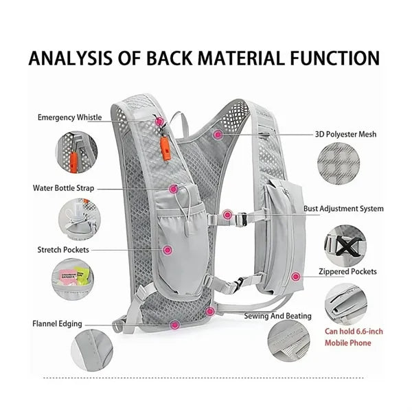 Lightweight Running Hydration Vest Backpack