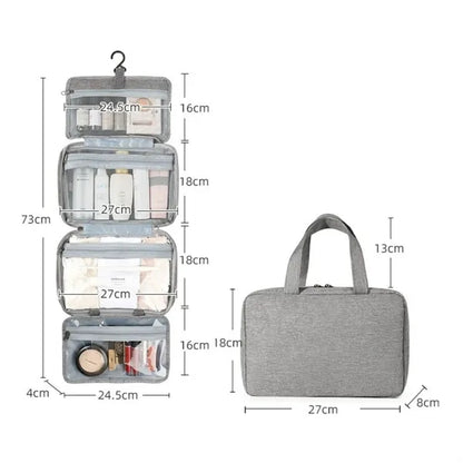 Makeup Bag Travel Cosmetic Case with 4 Compartments