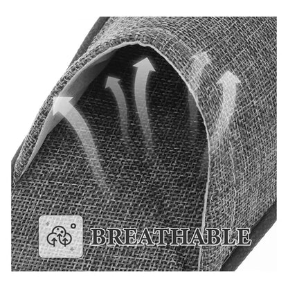 Non-Slip Closed-Toe Premium Linen Hotel Slippers