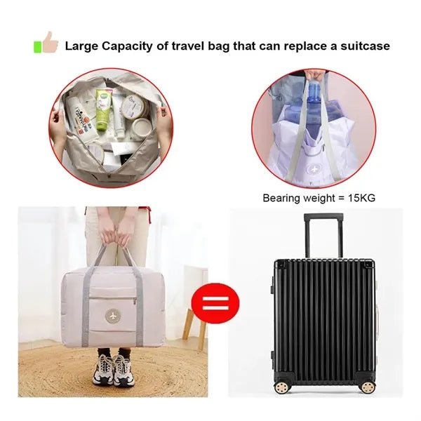Foldable Travel Duffel Bag Luggage Tote Carry on Luggage
