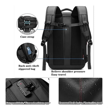 60L Expandable Vacuum Compression Backpack with Pump