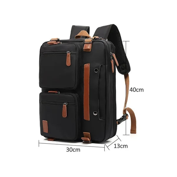 Multipurpose Convertible Backpack Messenger Laptop Bag