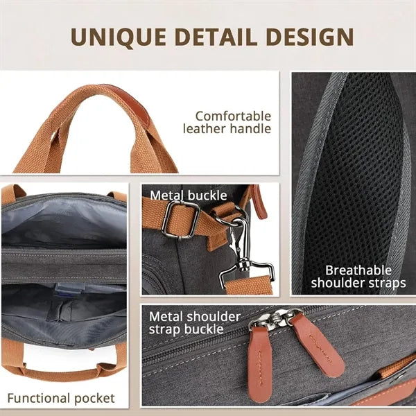 Multipurpose Convertible Backpack Messenger Laptop Bag