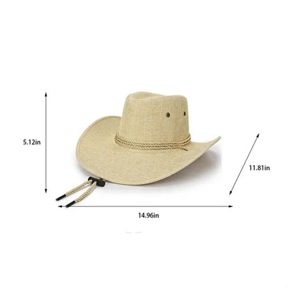 Outdoor horse riding sun wide brim western cowboy hat