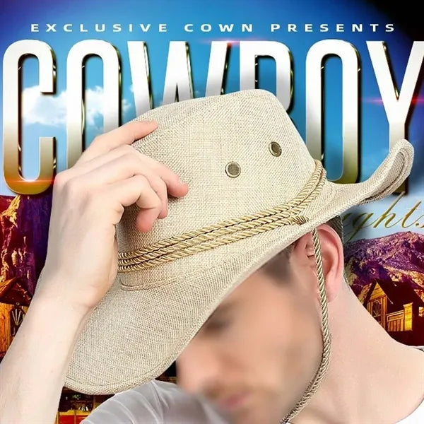 Outdoor horse riding sun wide brim western cowboy hat