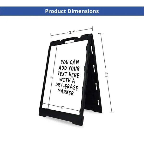 Economy Dry-Erase A-Frame - 2 Blank Panels