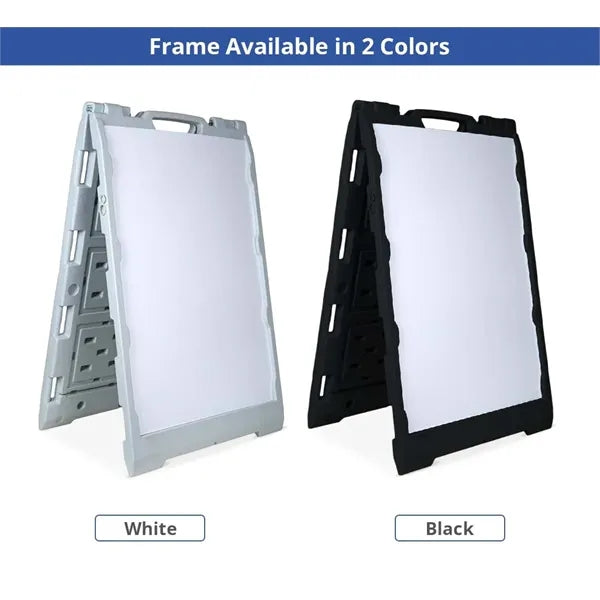 Economy Dry-Erase A-Frame - 2 Blank Panels