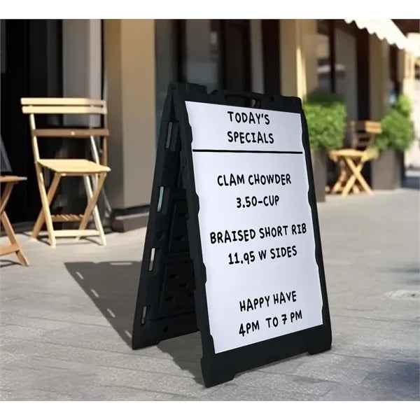 Economy Dry-Erase A-Frame - 2 Blank Panels