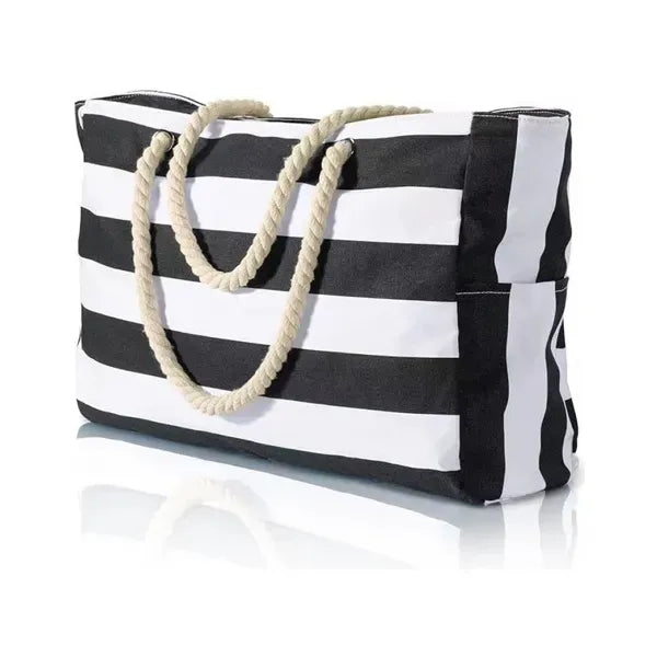 15 oz Tote Bag With Stripes