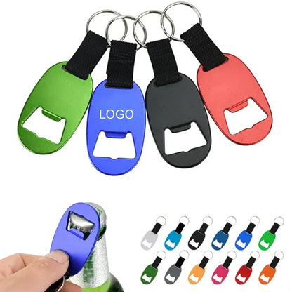 Oval Keychain with Bottle Opener