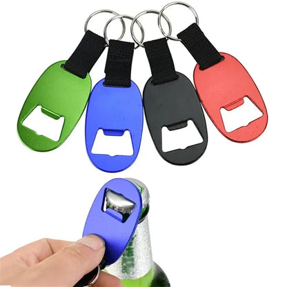 Oval Keychain with Bottle Opener