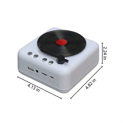 Portable vintage turntable bluetooth speaker record player