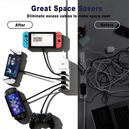 Portable mobile phone charger usb multi-port power strip
