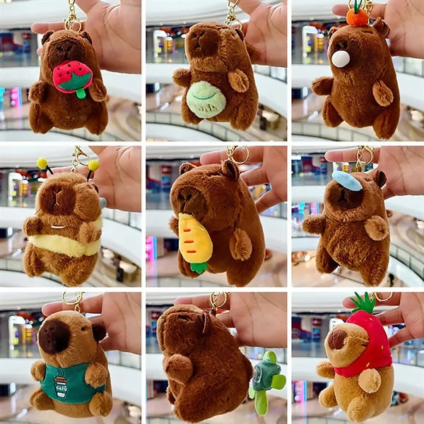 Customized animal plush toy keychain