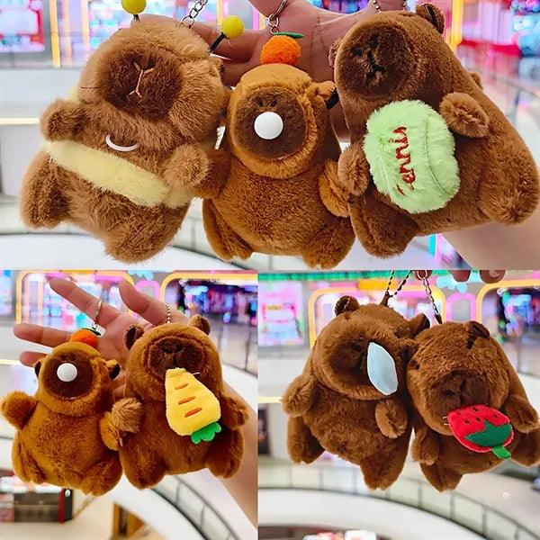 Customized animal plush toy keychain