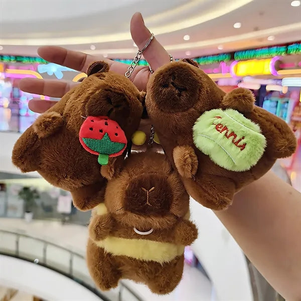 Customized animal plush toy keychain