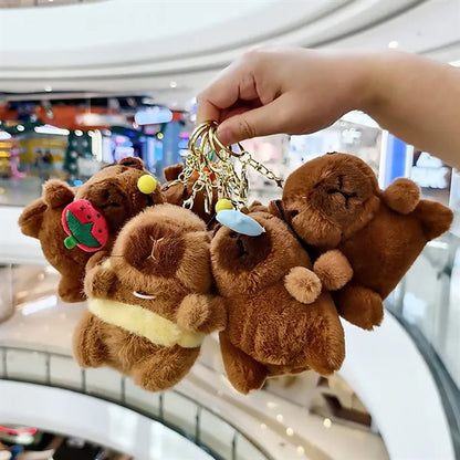 Customized animal plush toy keychain