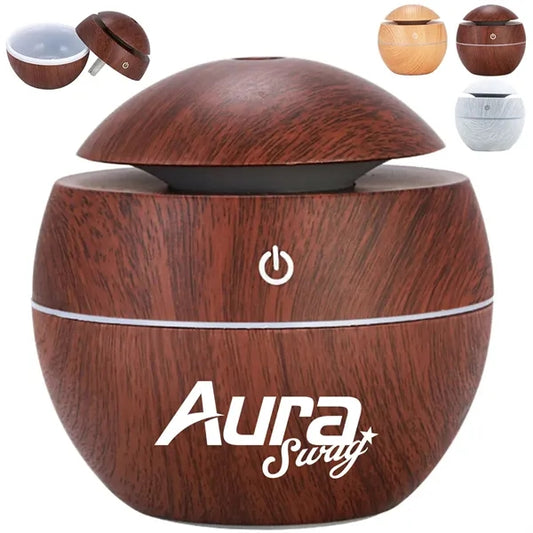 Wood Grain USB Quiet Humidifier Aromatherapy Diffuser